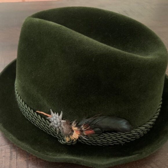 Original German Lembert Trachten Oktoberfest hat Fedora size 58 - Picture 2 of 6